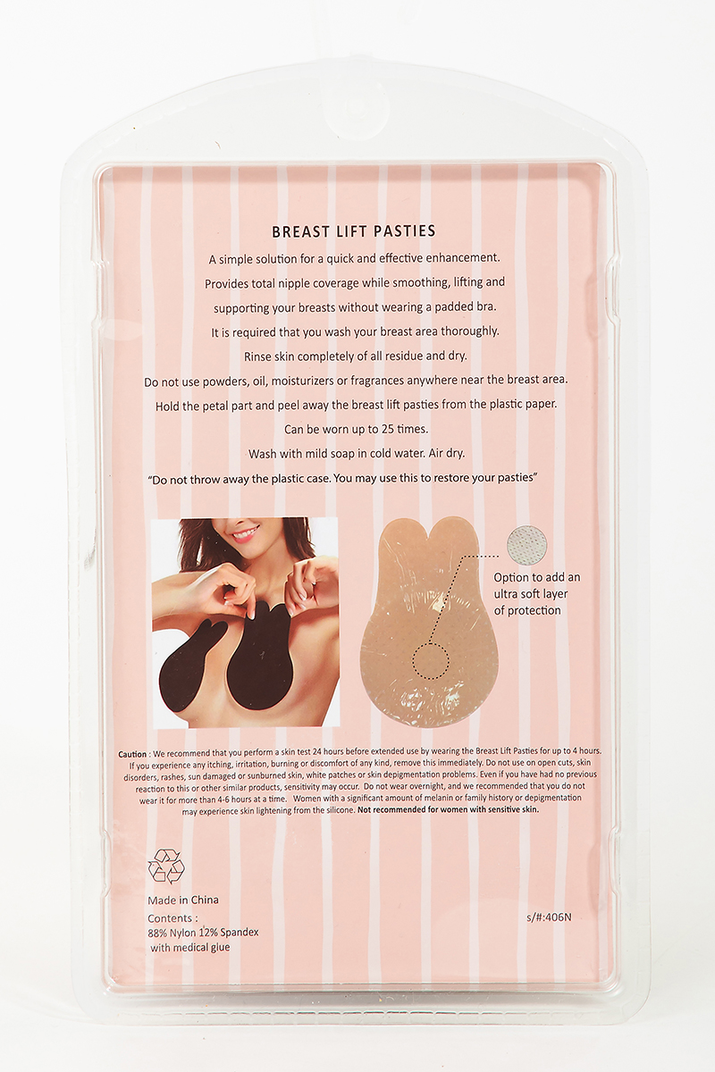 BLACK Reusable Breast Lift Pasties Intimates