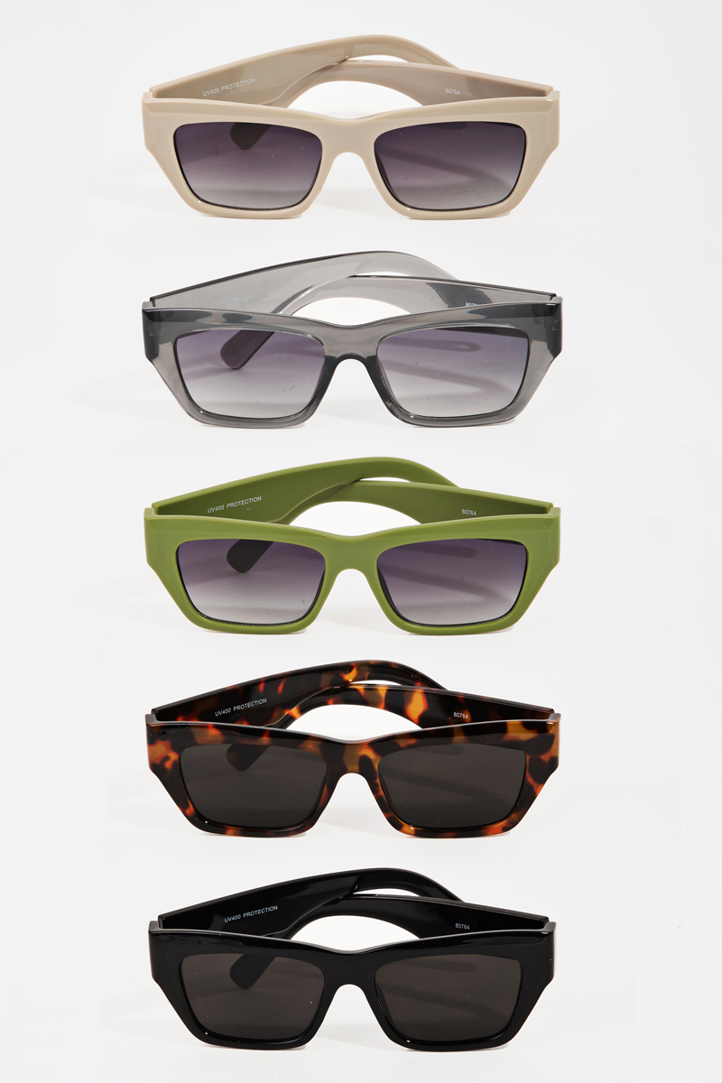 Rectangle Frame Sunglasses Set