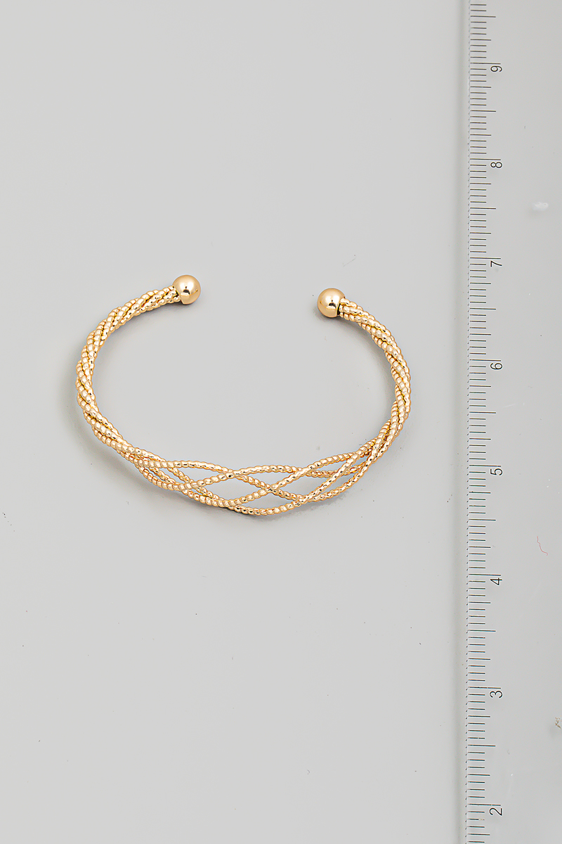 Twist metal cuff bracelet 1.0