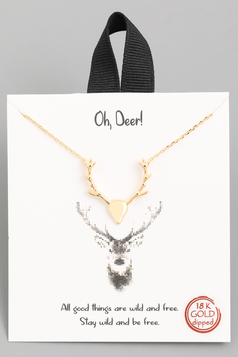 deer head pendant