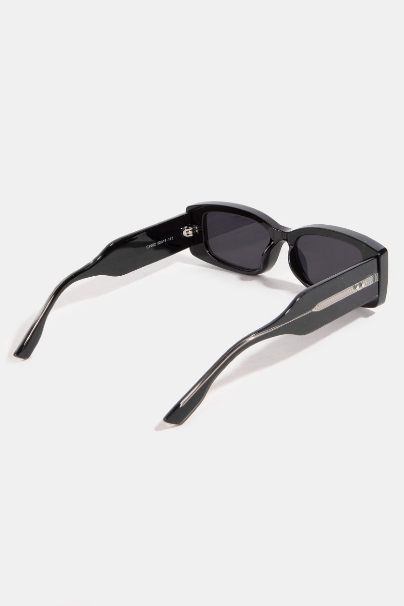 Rectangular Sun Rays Frame Simple Wide Rectangle Frame Sunglasses Set