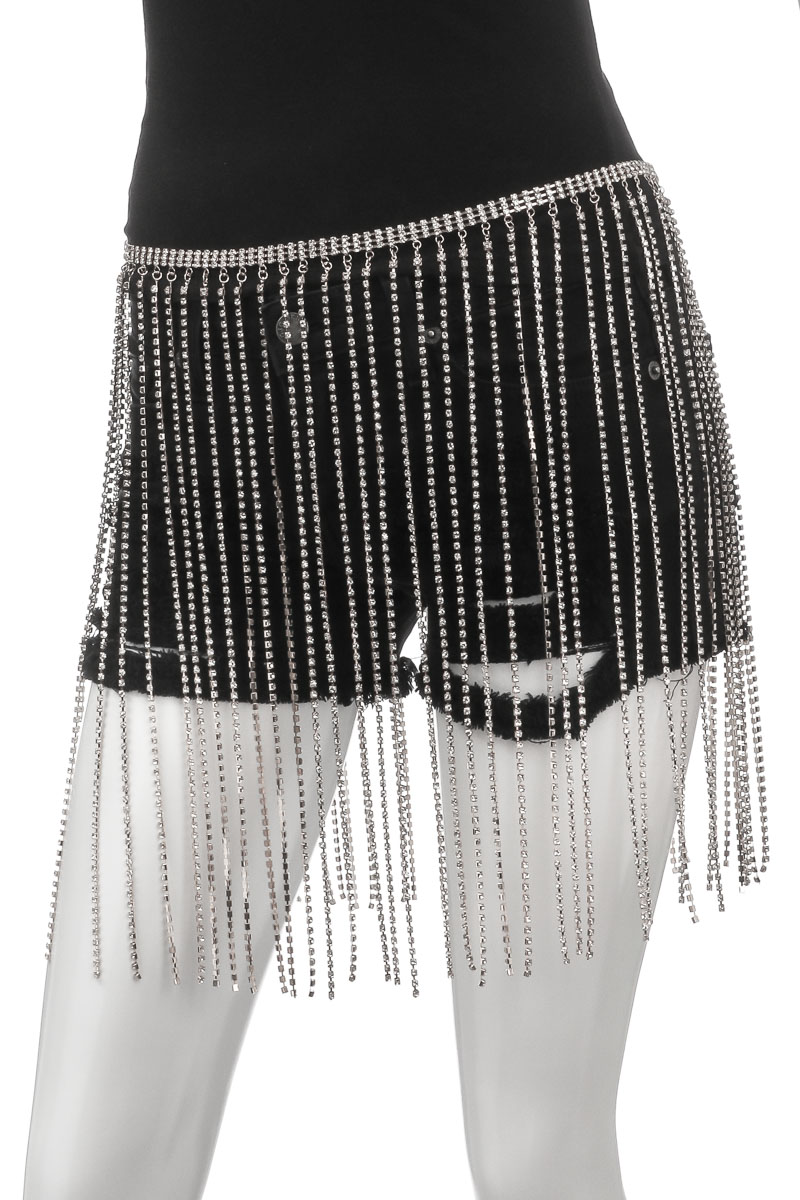 rhinestone fringe belt