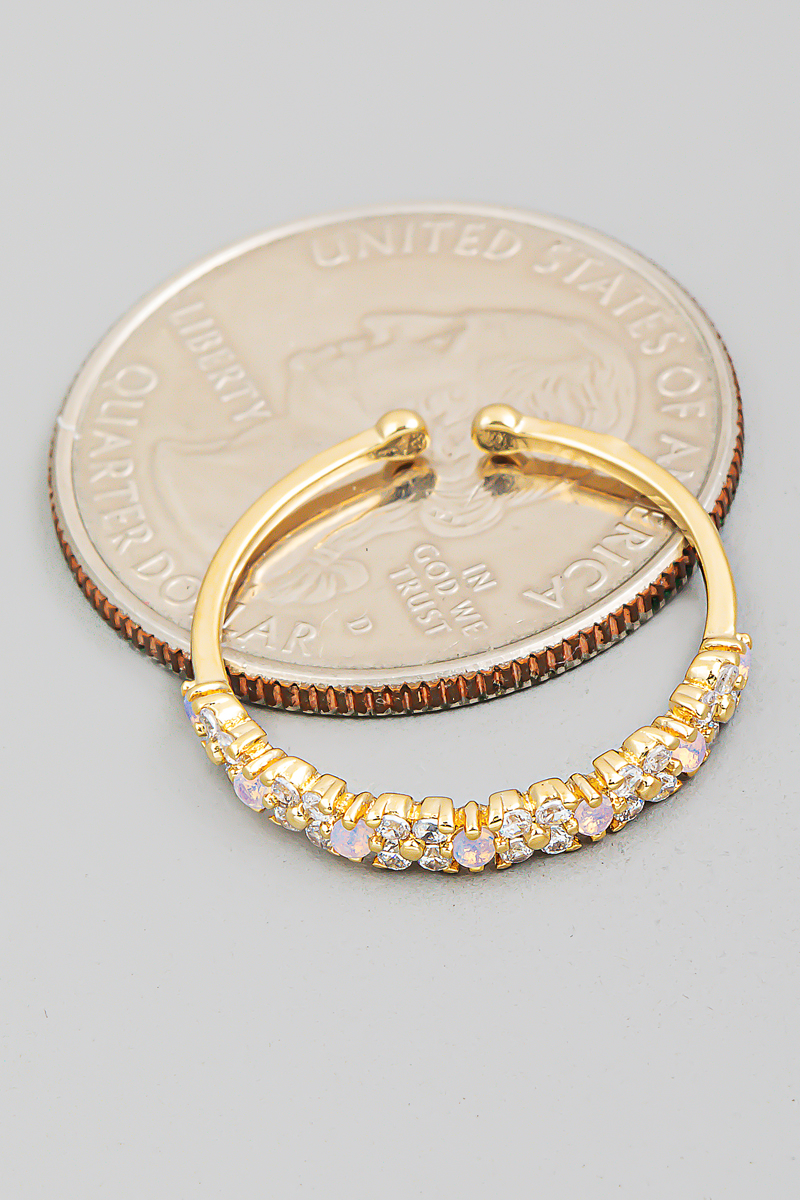 Delicate Flower Adjustable Ring - Rings