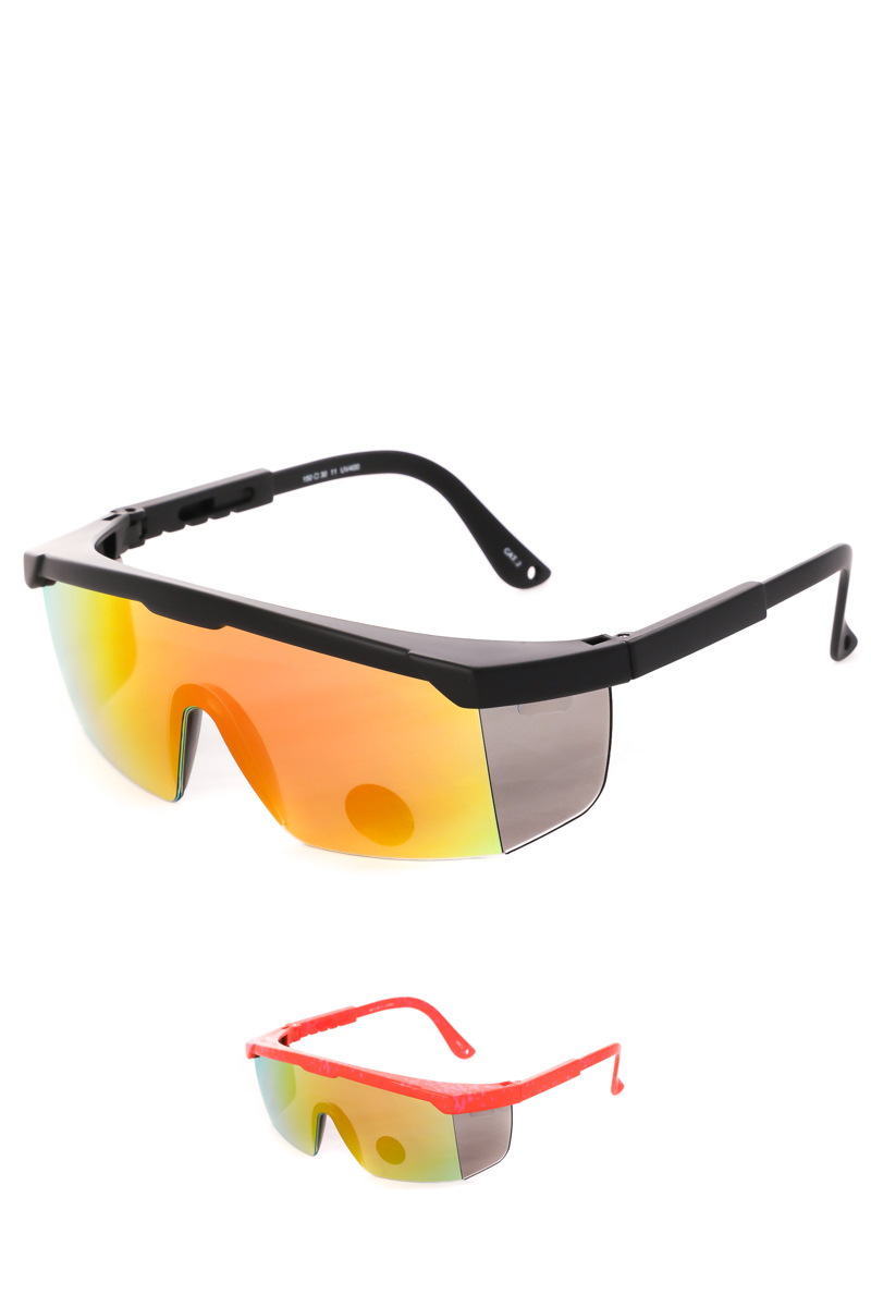 retro shield sunglasses