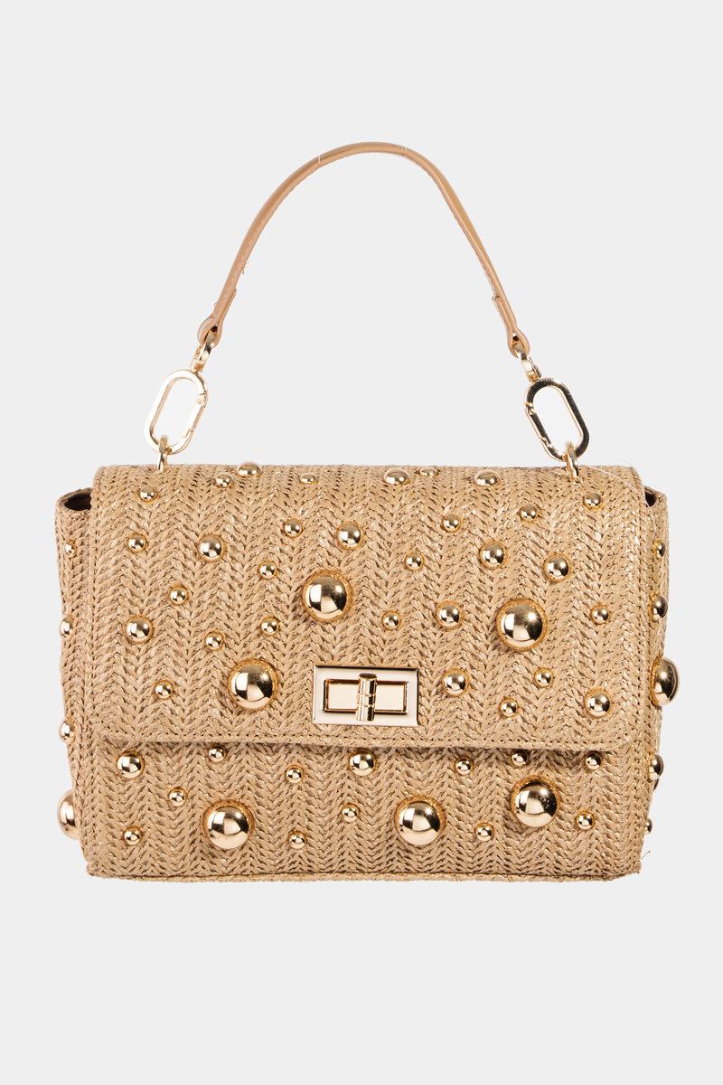 Ball Studded Square Handbag main image 0