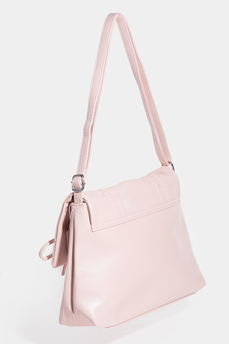 Bow Accented Faux Leather Envelope Shoulder Bag - New Arrivals