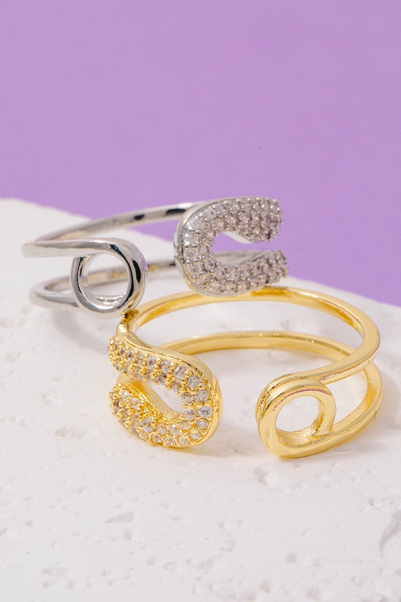 Pave Open Loop Ring - Rings