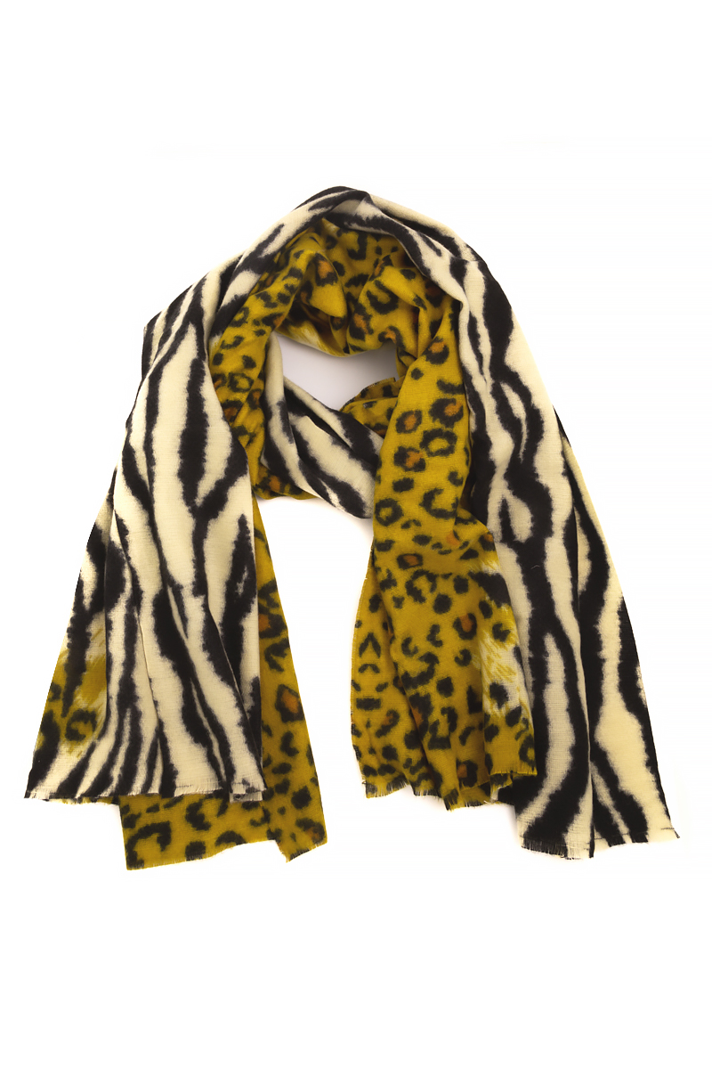 Animal print window scarves petroatila