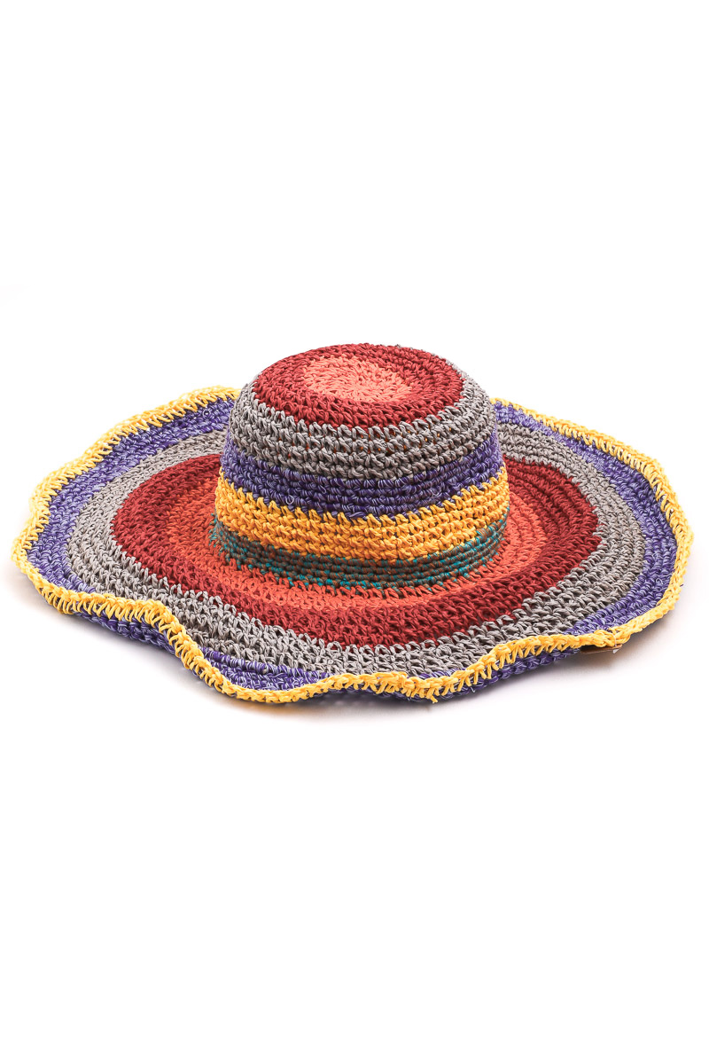 colorful beach hat