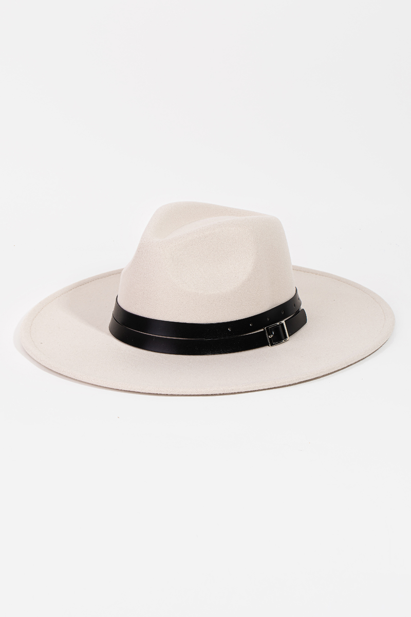 FAME Double Strap Cowboy Hat Double Belt Suede Western Cowboy Hat - Hats main image 2