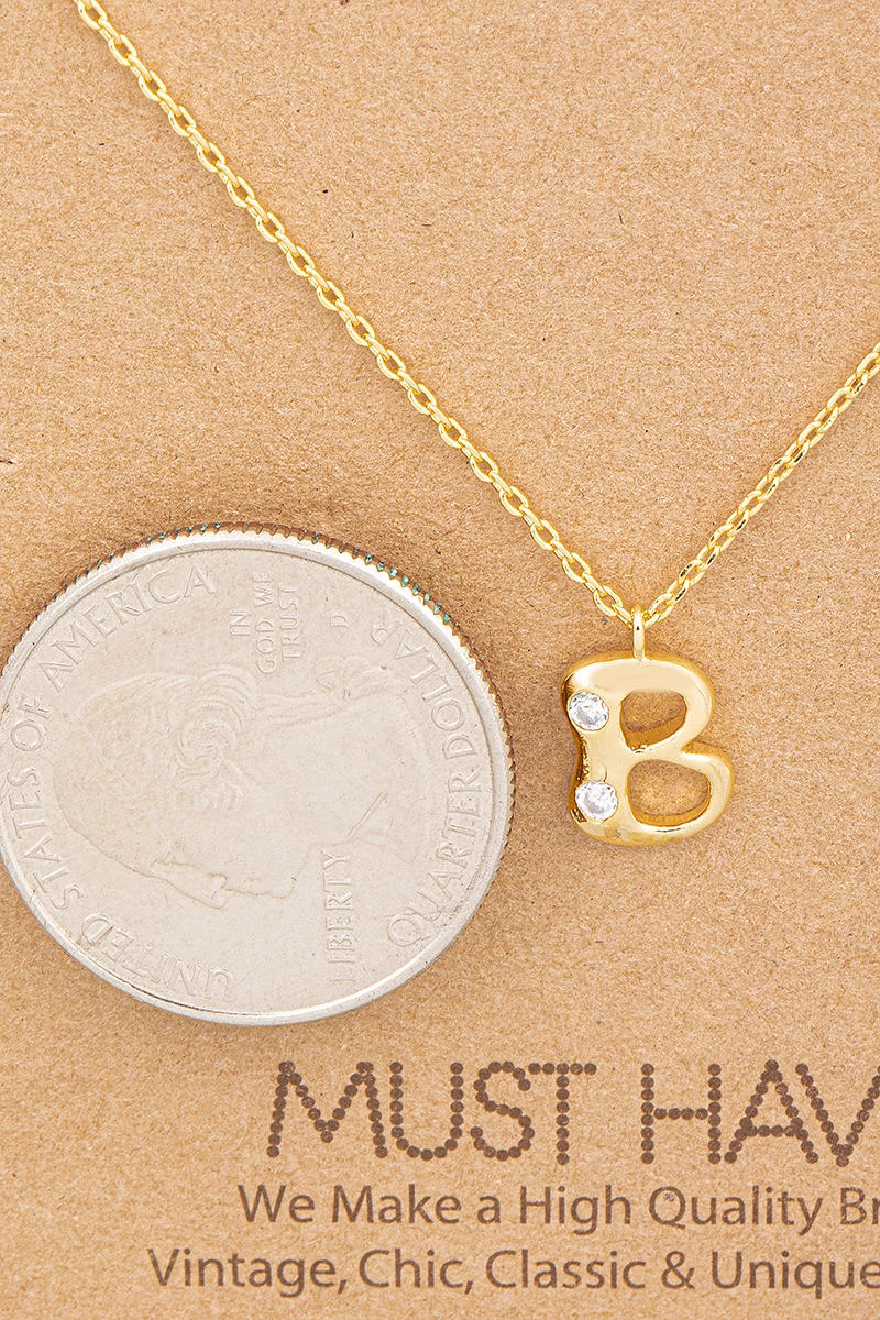 Dainty Letter B Pendant Necklace - Must Have Collection