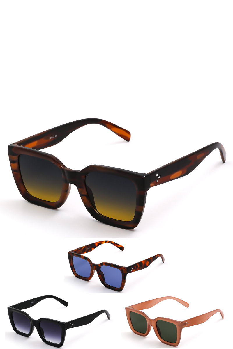SQUARE SUNGLASSES L8551 IN ACETATE main image 1
