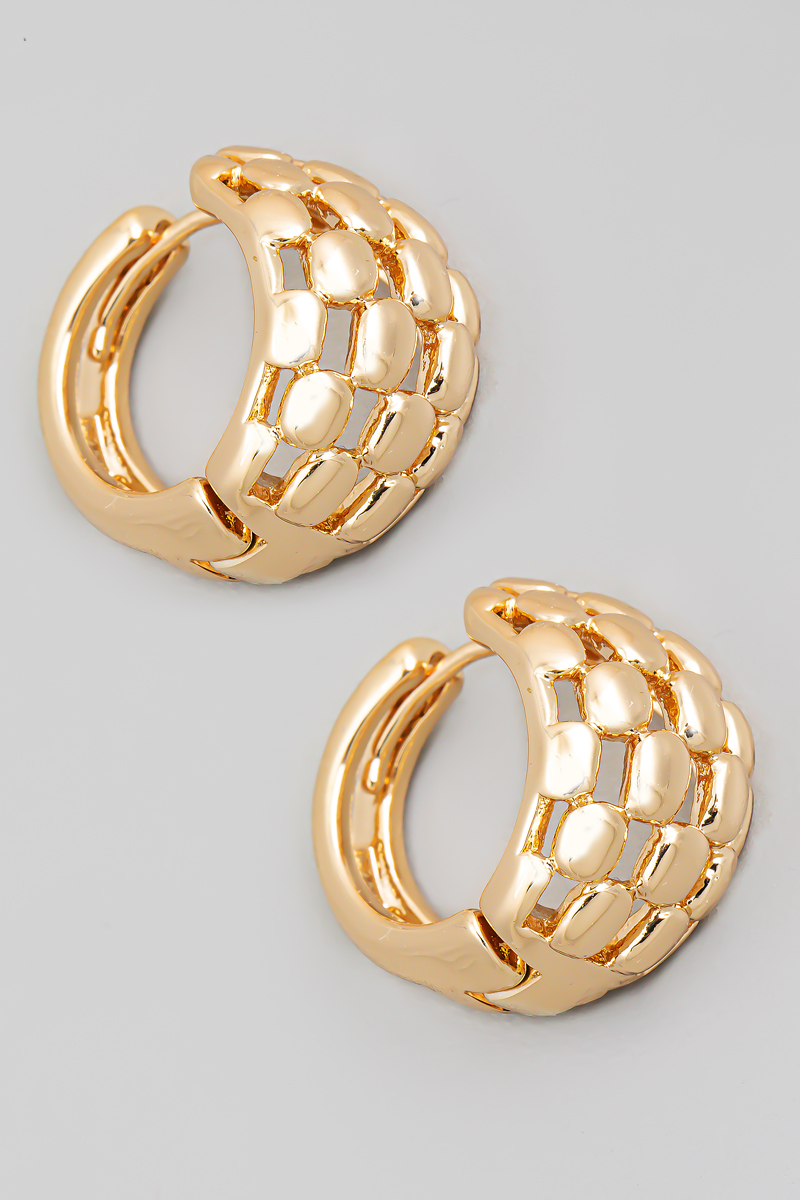 Dainty 14 Carati Oro Argento Ampia Filigrana Piccoli Orecchini A Cerchio Per Le Donne Delle Ragazze Moda Huggie Ipoallergenico Cerchi Per Le Orecchie Sensibili Pxcl