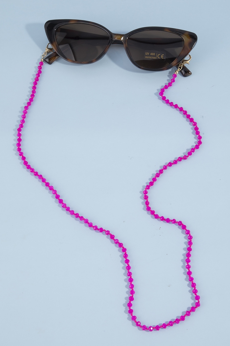 Faceted Crystal Bead Sunglass Chain Lanyard