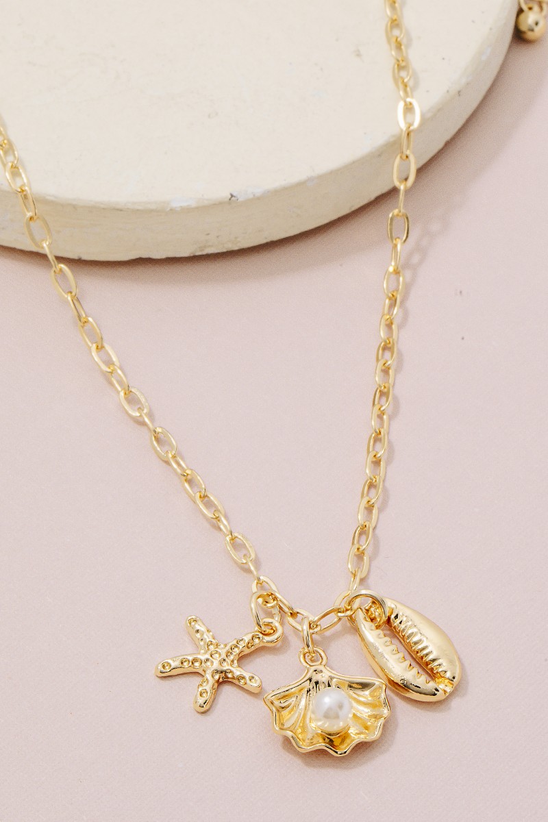 Sea Life Charms Chain Necklace