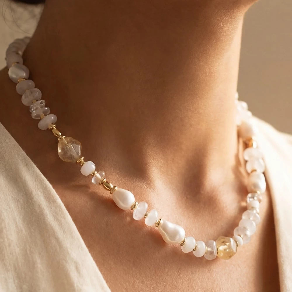 Intricate Mixed Beaded Necklace