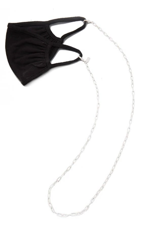 Long Lobster Clasp Chain Strap Mask Necklace