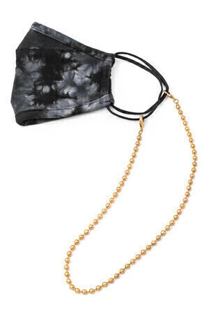 Ball Bead Chain Link Mask Necklace