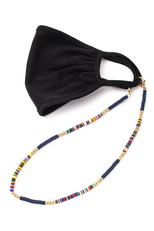 Lobster Clasp Disc Bead Mask Chain