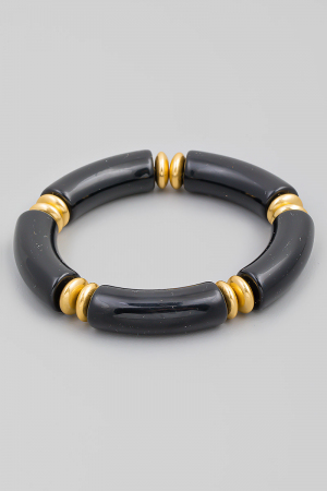 Beaded Resin Block Bracelet