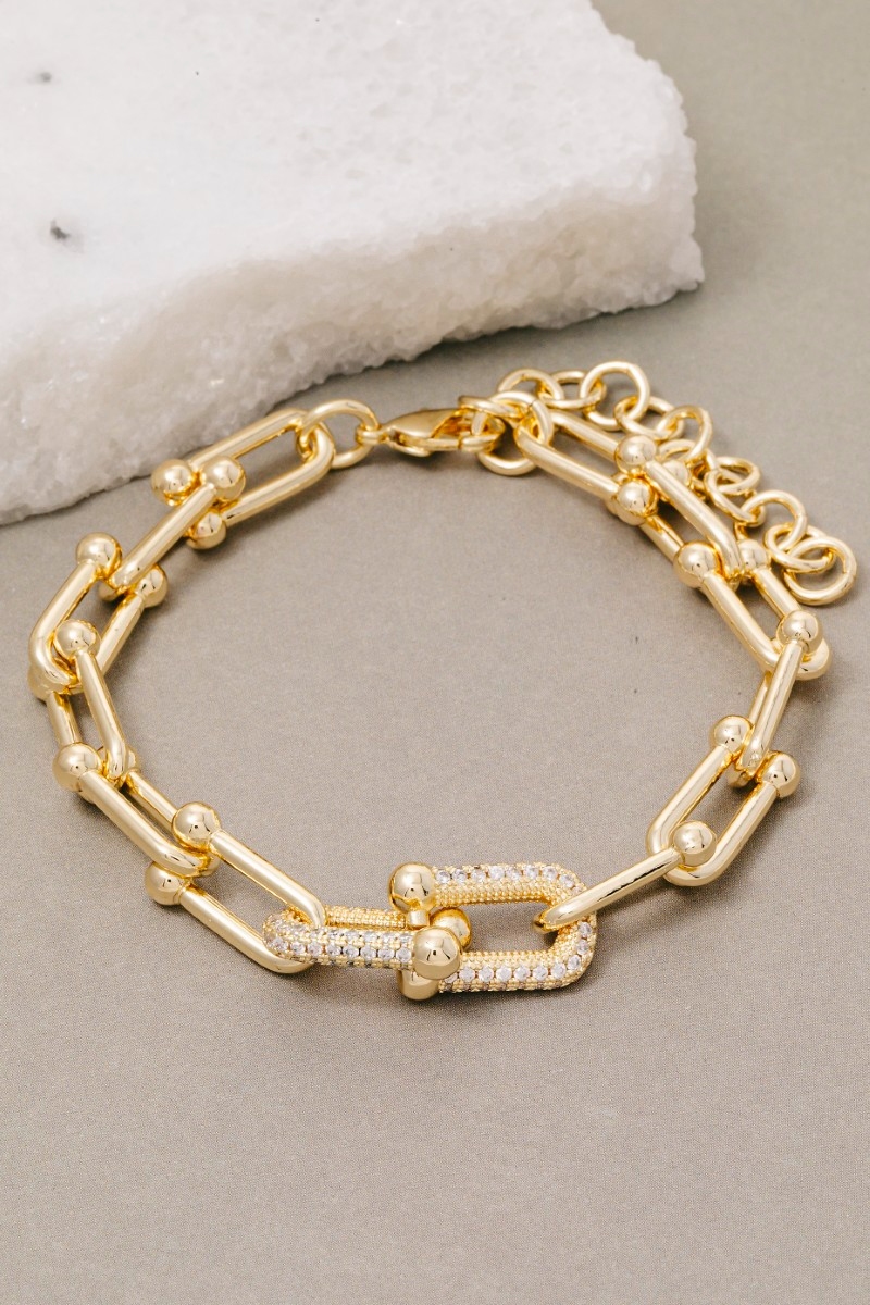 U-Link Pave Bracelet