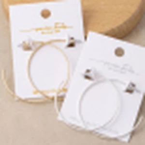 18K Gold Dipped Thin Oversized Hoop Earrings