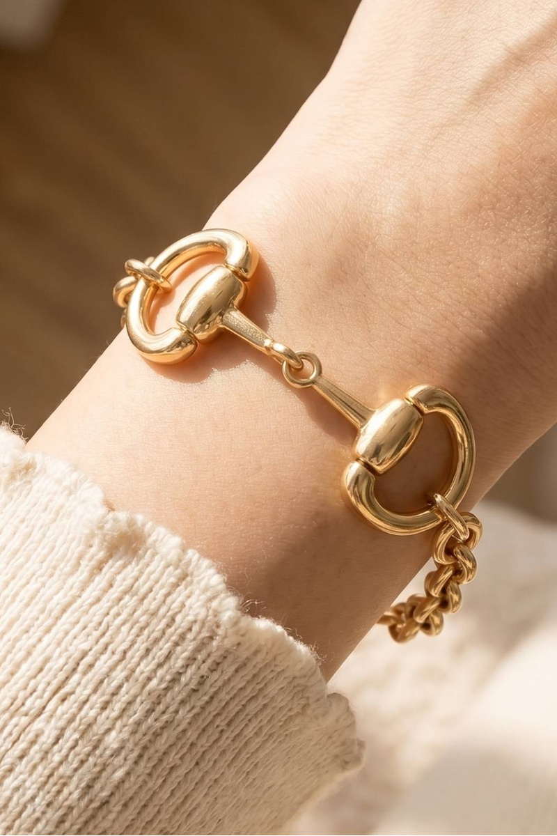 Equestrian Equestrian Horse Bit Toggle Clasp Bracelet