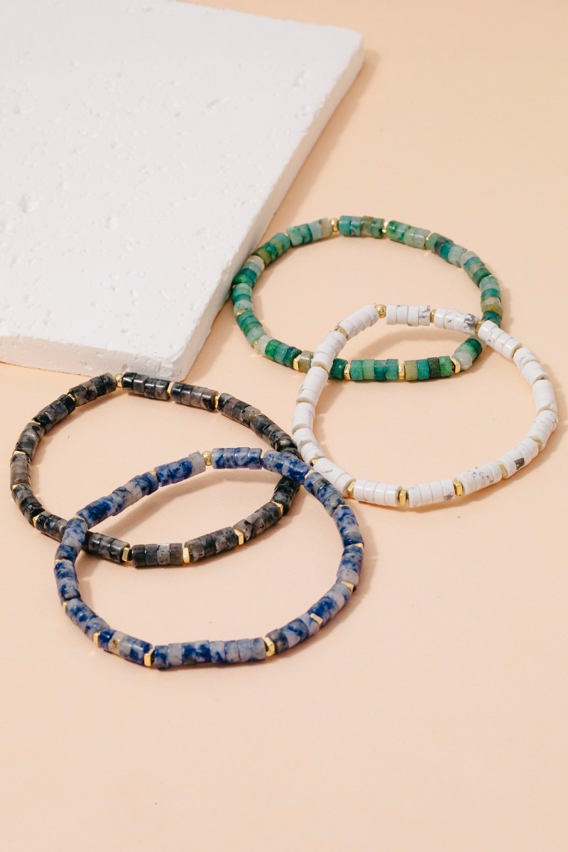 Semi Precious Stone Beaded Bracelet