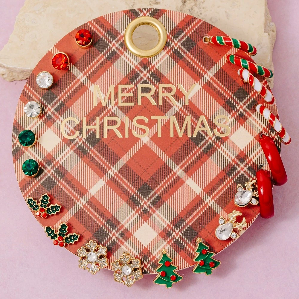 Assorted Christmas Themed Earrings Set