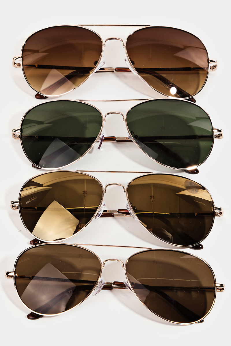 Classic Gold Rimmed Sunglasses