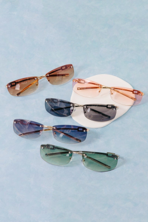 Rimless Wrap Assorted Sunglasses