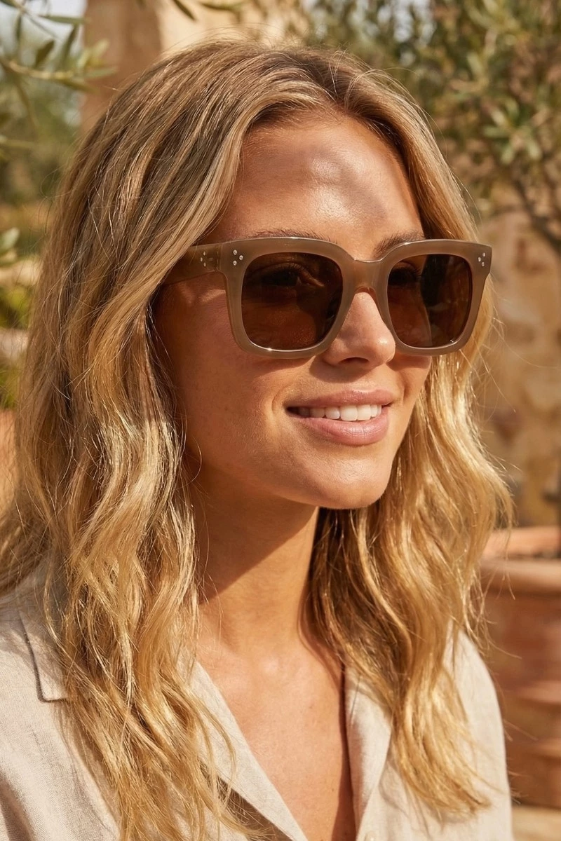 Acetate Frame Sunglasses Set