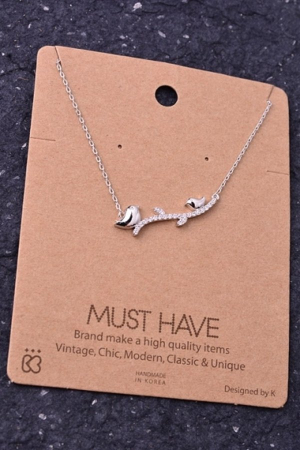 Jewel Branch Love Birds Necklace.