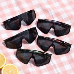 Semi Rimless Sport Shield Visor Sunglasses