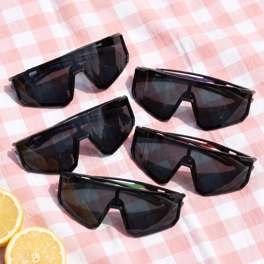 Semi Rimless Sport Shield Visor Sunglasses