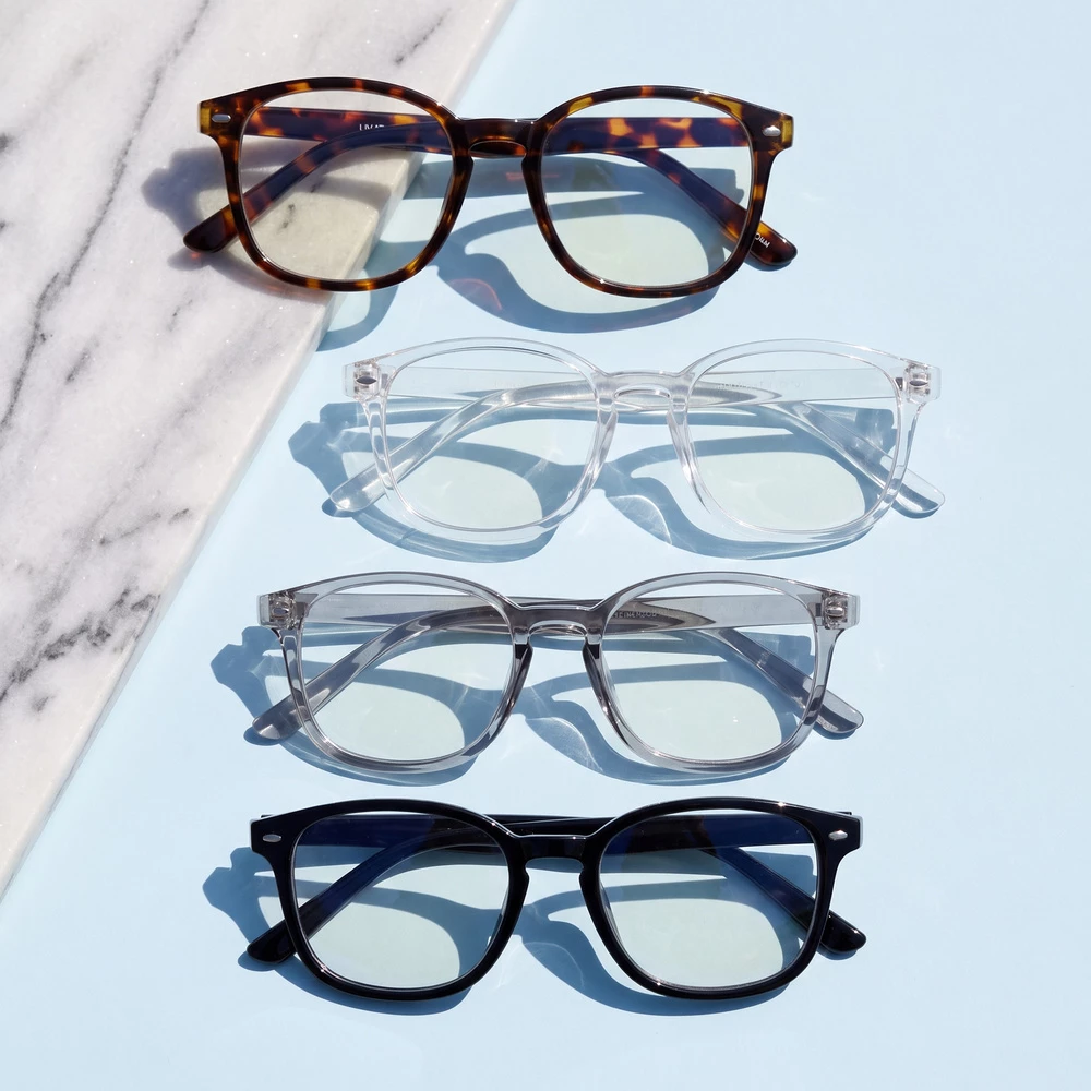 Round Keyhole Bridge Blue Light Glasses