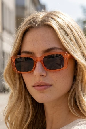 Rectangle Frame Sunglasses In Assorted Colors