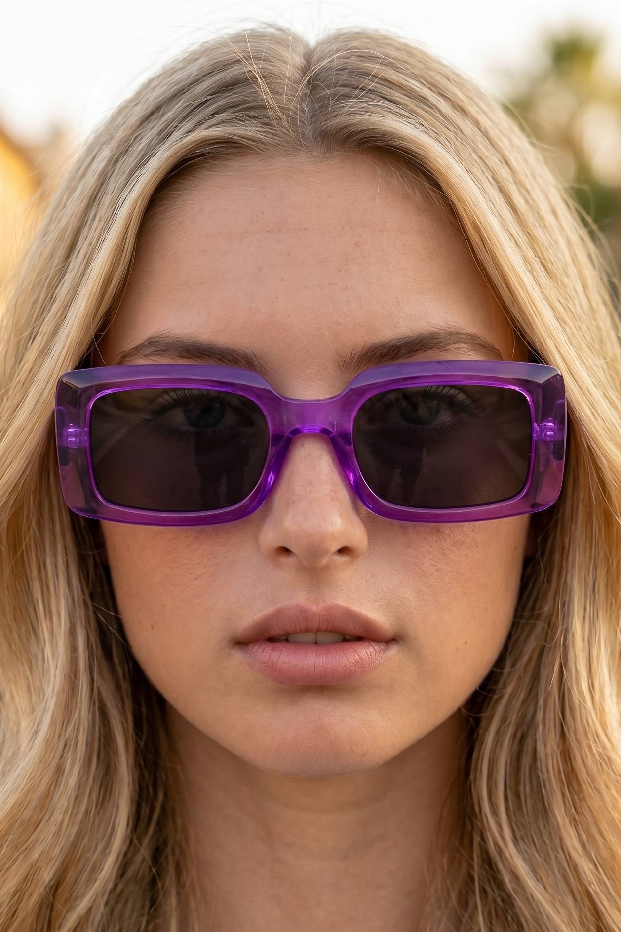Neon Twelve Piece Square Acetate Sunglasses Set