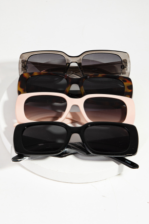 Rectangle Tortoise Fashion Assorted Sunglasses