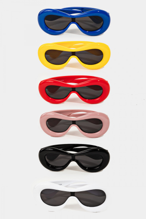 Trendy Thick Frame Aceate Sunglasses Set