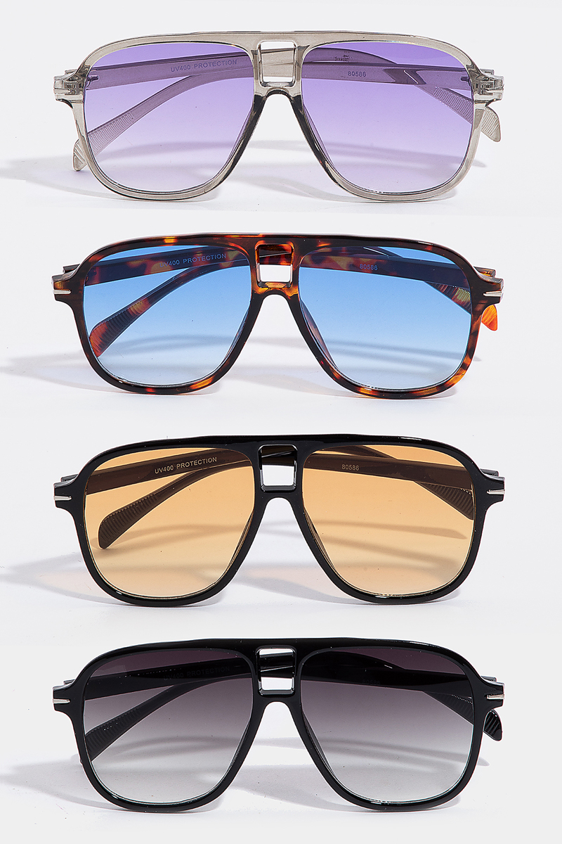 Oversized Resin Sunglasses Set