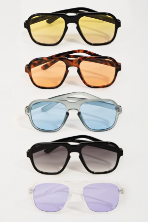Large Square Lens Tortoise Sunglasses