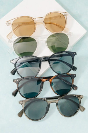 Round Double Bridge Sunglasses