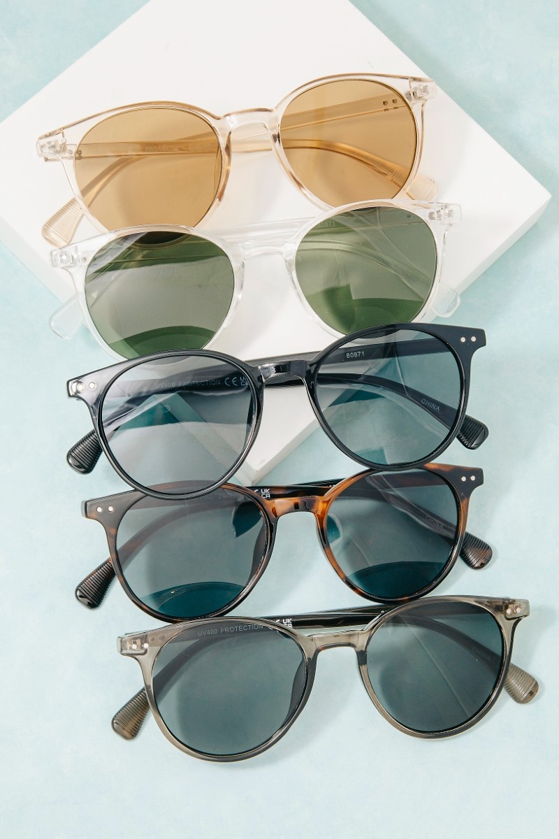 Round Double Bridge Sunglasses