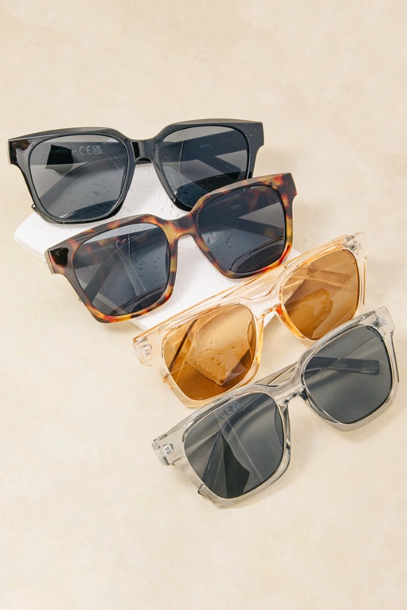 Assorted Acetate Square Sunglasses Set