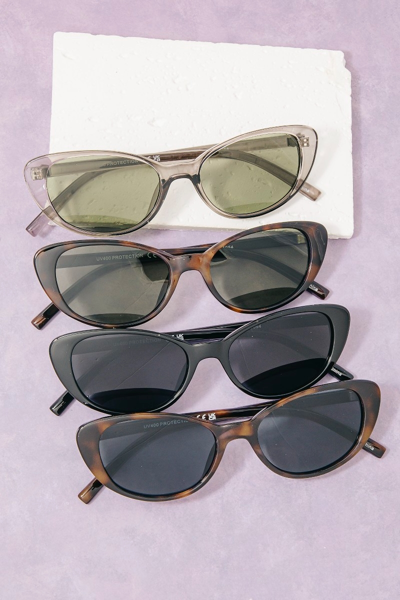Retro Cat Eye Sunglasses Set