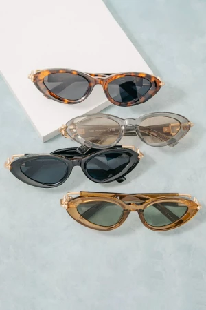 Angular Cat Eye Sunglasses Set