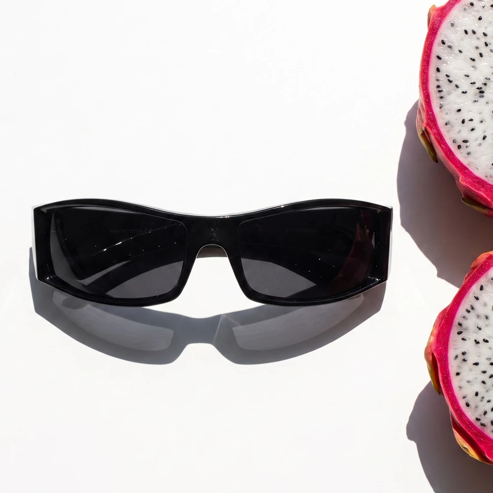 Sporty Wrap Around Shield Sunglasses