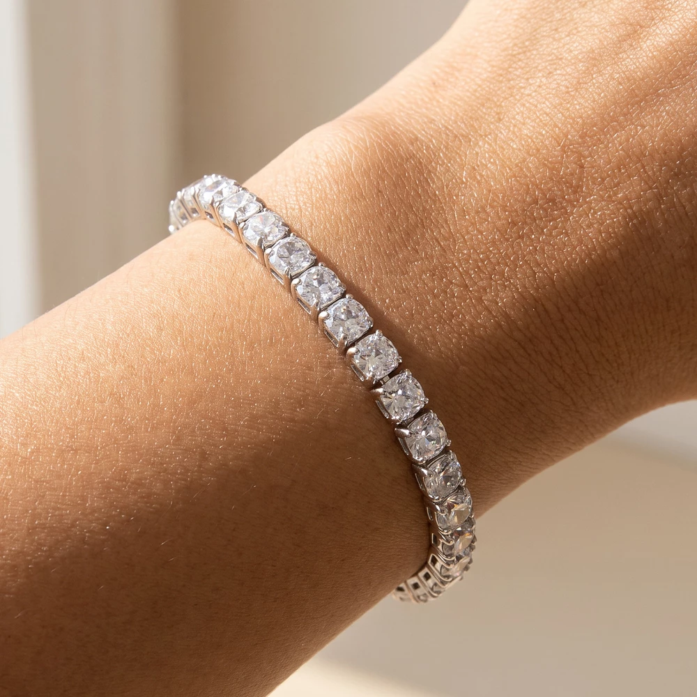 Classic Cz 5Mm Round Prong Set Tennis Bracelet
