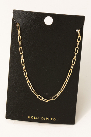 Gold Dipped Chain Link Necklace